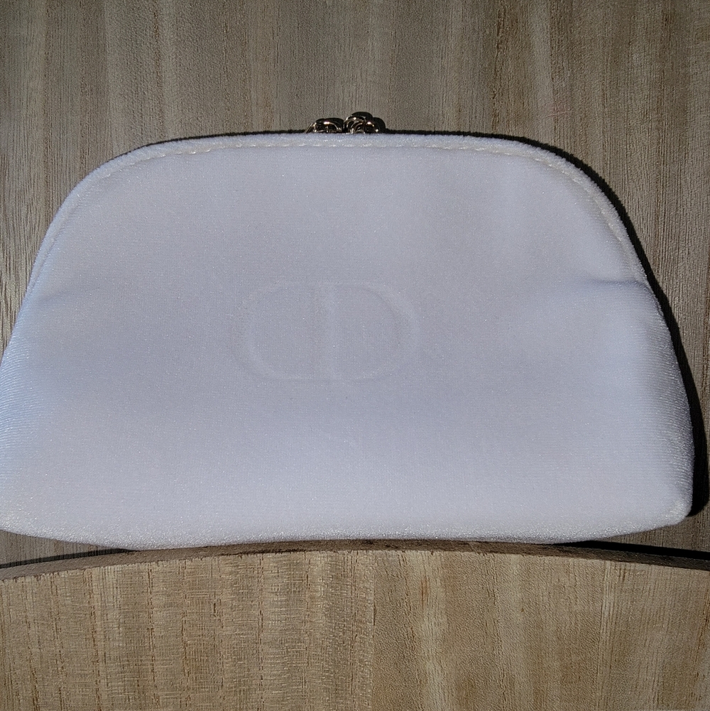Dior White Cosmetic Bag